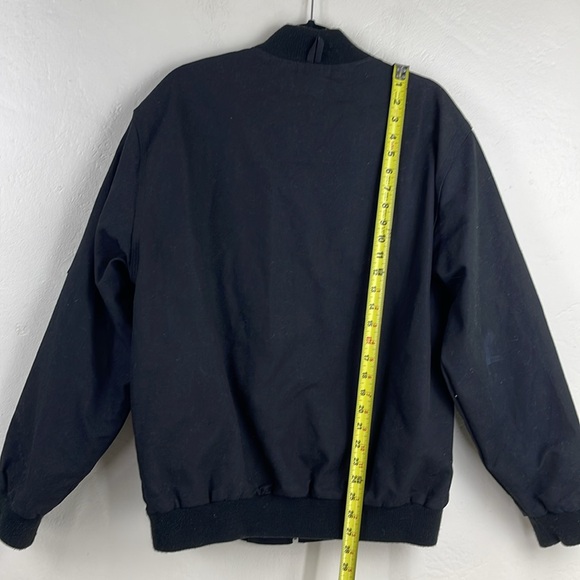 Filson CCF Bomber Jacket 20092130 Utility Black Work Coat Duck Canvas Dark  L - Picture 4 of 12